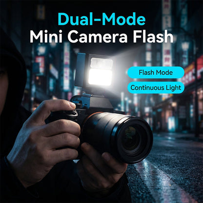 Flash ricaricabile tascabile per fotocamera