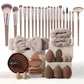 Set completo di pennelli e spugne per il trucco