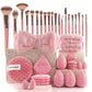 Set completo di pennelli e spugne per il trucco