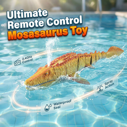 Mosasaurus radiocomandato a 2,4 GHz che nuota con spruzzi