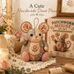 Kit da cucito artigianale con topolino di peluche in stile vintage
