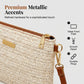 Pochette da spalla da donna in paglia intrecciata