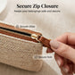 Pochette da spalla da donna in paglia intrecciata
