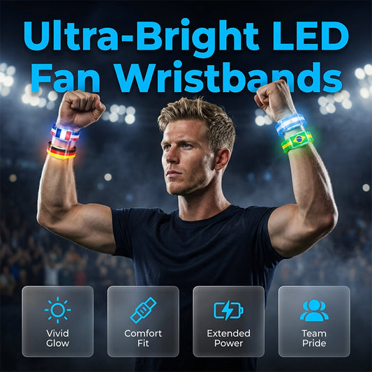 Braccialetto LED luminoso per tifare