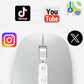 Mouse vocale intelligente wireless con IA