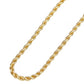 Collana da donna con catena a corda intrecciata che sfiora la clavicola
