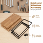 Versatile scaffale portavesti in legno a due ripiani