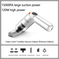 🚗 Aspirapolvere Wireless per Auto 10000Pa 💨✨ - Motore 120W | Batteria 4000mAh 30min | Filtro HEPA Lavabile | Senza Filo 400g | 3 Versioni | 50% DI SCONTO