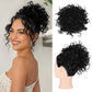 Chignon corto e riccio con coulisse elastica