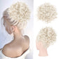 Chignon corto e riccio con coulisse elastica