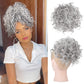 Chignon corto e riccio con coulisse elastica
