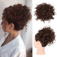 Chignon corto e riccio con coulisse elastica