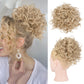 Chignon corto e riccio con coulisse elastica