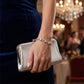Bracciale con ciondolo a forma di cuore a doppia catena