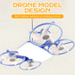 Lampada a ventola modello drone E27 a 3 velocità con telecomando