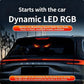 Luce di segnalazione per auto a LED alimentata a energia solare