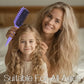 💨 Spazzola districante ventilata per capelli ricci – districa senza spezzare e dona volume! 🌀✨