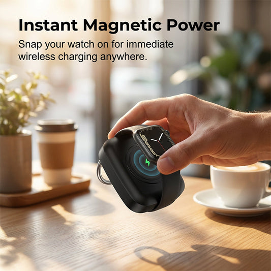 Caricabatterie portatile a portachiavi per smartwatch