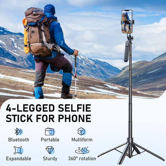 Palo per selfie a 4 gambe per cellulare