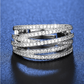 💍🔥 50% DI SCONTO + 1+1 GRATIS – Offerta a Tempo Limitato! 💥💫 Anello Crossover Regolabile Multistrato con Zirconi Pavé