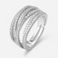 💍🔥 50% DI SCONTO + 1+1 GRATIS – Offerta a Tempo Limitato! 💥💫 Anello Crossover Regolabile Multistrato con Zirconi Pavé