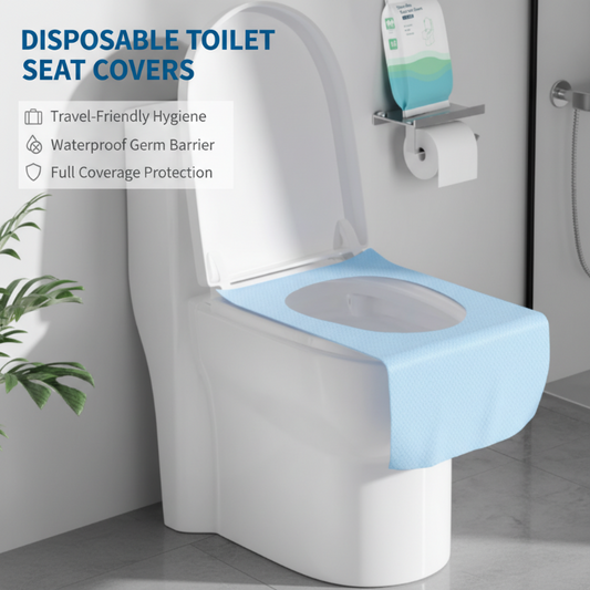 Confezione di coprisedili per WC monouso impermeabili