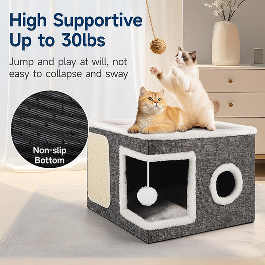 🐈 -50% Cuccia Gatto Pieghevole 2-in-1 con Sisal