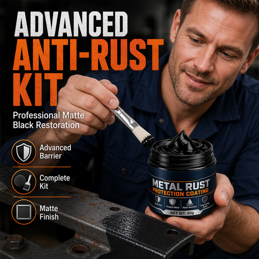 🥳OFFERTA SPECIALE 2026🥳🔧🏠 SCONTO DEL 50%! Pasta riparatrice nera per la protezione dalla ruggine sui metalli – Ripristina cancelli, ringhiere e attrezzi arrugginiti. Crea un rivestimento protettivo: non è necessario sostituirli! 🛡️✨