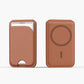 Supporto magnetico 2 in 1 in pelle PU per carte e telefono