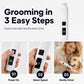 Lima elettrica per unghie degli animali domestici con indicatore di carica a LED 🐶 PREOCCUPATO PER IL TAGLIO DELLE UNGHIE? 🐶 Lima elettrica – Indicatore di carica a LED, silenziosissima, 3 semplici passaggi – Toelettatura senza stress! 🛡️