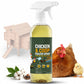 Spray naturale per la pulizia del pollaio