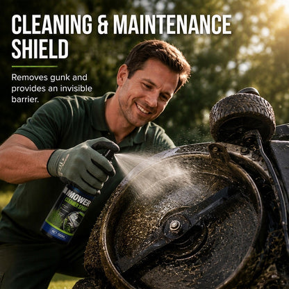 Detergente e sgrassatore per tosaerba ad uso intensivo