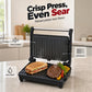 Pressa elettrica per sandwich e panini con piastra piatta a 180 gradi