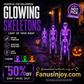 👻Sconto del 50% per Halloween! 💀Le migliori decorazioni per un'atmosfera spettrale!🎃💡 Luci a forma di scheletro a energia solare da piantare nel terreno – Si illuminano al buio, alimentate a energia solare, facili da installare.👻🪦✅