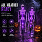 👻Sconto del 50% per Halloween! 💀Le migliori decorazioni per un'atmosfera spettrale!🎃💡 Luci a forma di scheletro a energia solare da piantare nel terreno – Si illuminano al buio, alimentate a energia solare, facili da installare.👻🪦✅