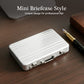 Aluminum Alloy Mini Briefcase Business Card Holder