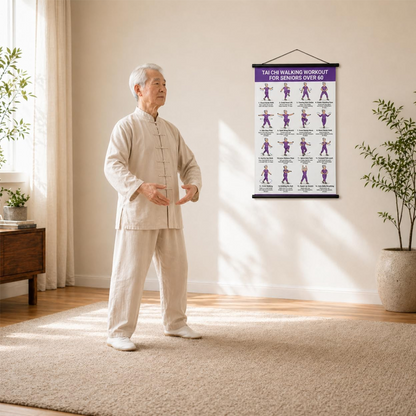 📢📢SCONTO DEL 50%!! ⏰Poster con esercizi di Tai Chi per anziani