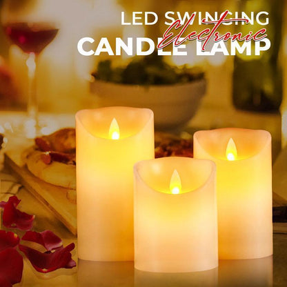Candela senza fiamma a LED con effetto tremolante