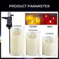 Candela senza fiamma a LED con effetto tremolante