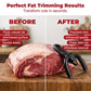 🥩 SCONTO DEL 50% ORA! Raschietto manuale per rimuovere il grasso da carne di manzo e maiale – Supporto a forma di U, lame in acciaio inossidabile e impugnatura ergonomica – perfetto per grigliate, preparazione dei pasti e cucinare in grandi quantità 🍖🔪