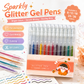 🎨 Set di penne glitterate ad asciugatura rapida per biglietti, agende e album di ritagli