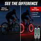 Luci impermeabili per valvole di pneumatici da bicicletta