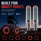 Luci impermeabili per valvole di pneumatici da bicicletta