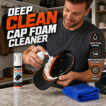 Detergente in schiuma per cappellini da baseball senza risciacquo