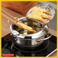 🍤 SCONTO DEL 50% A TEMPO LIMITATO! ⚡ Friggitrice per tempura in acciaio inossidabile – Termometro, griglia di sgocciolamento, corpo profondo ✨