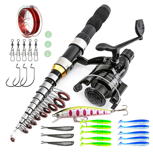 🎣Set completo di attrezzatura da pesca da viaggio con borsa per il trasporto