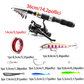 🎣Set completo di attrezzatura da pesca da viaggio con borsa per il trasporto