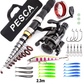 🎣Set completo di attrezzatura da pesca da viaggio con borsa per il trasporto