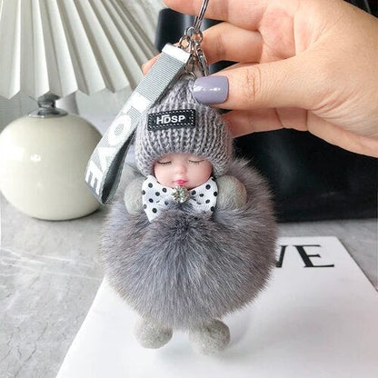 🎁Nuovi arrivi: 50% di sconto💥Portachiavi con morbida bambolina di peluche
