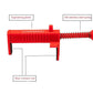 Clip regolabili per la linea Brick in PA6 e guide di scorrimento estese